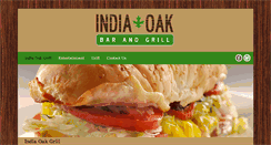 Desktop Screenshot of indiaoakgrill.com