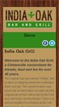 Mobile Screenshot of indiaoakgrill.com